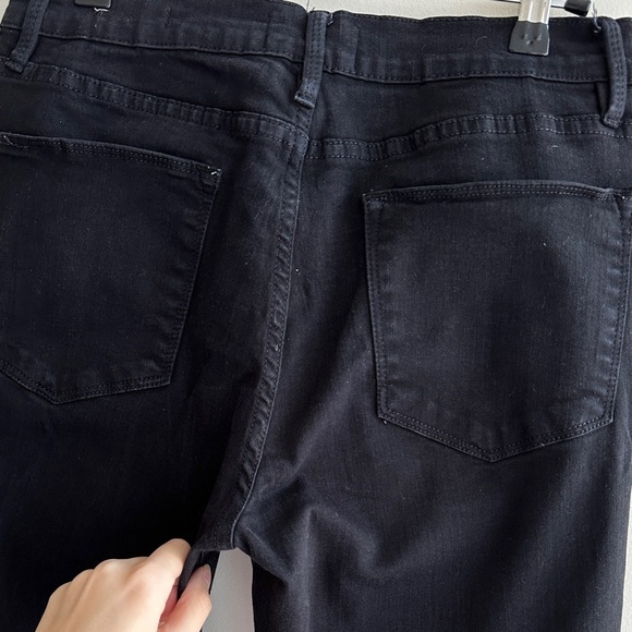 Frame Denim Le High Straight Black Jeans, Classic Black Jeans, Size 28 - Picture 12 of 16